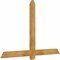 Ekena Millwork Eugene Rough Sawn Timber Gable Bracket, Western Red Cedar, 60"W x 40"H x 2"D x 4"F, 16/12 Pitch GBW060X40X0204EUG00RWR - alternate 4